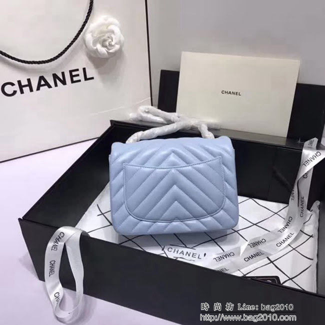 香奈兒CHANEL 升級版V線1115小羊皮肩背斜跨鏈條包 DSC1251